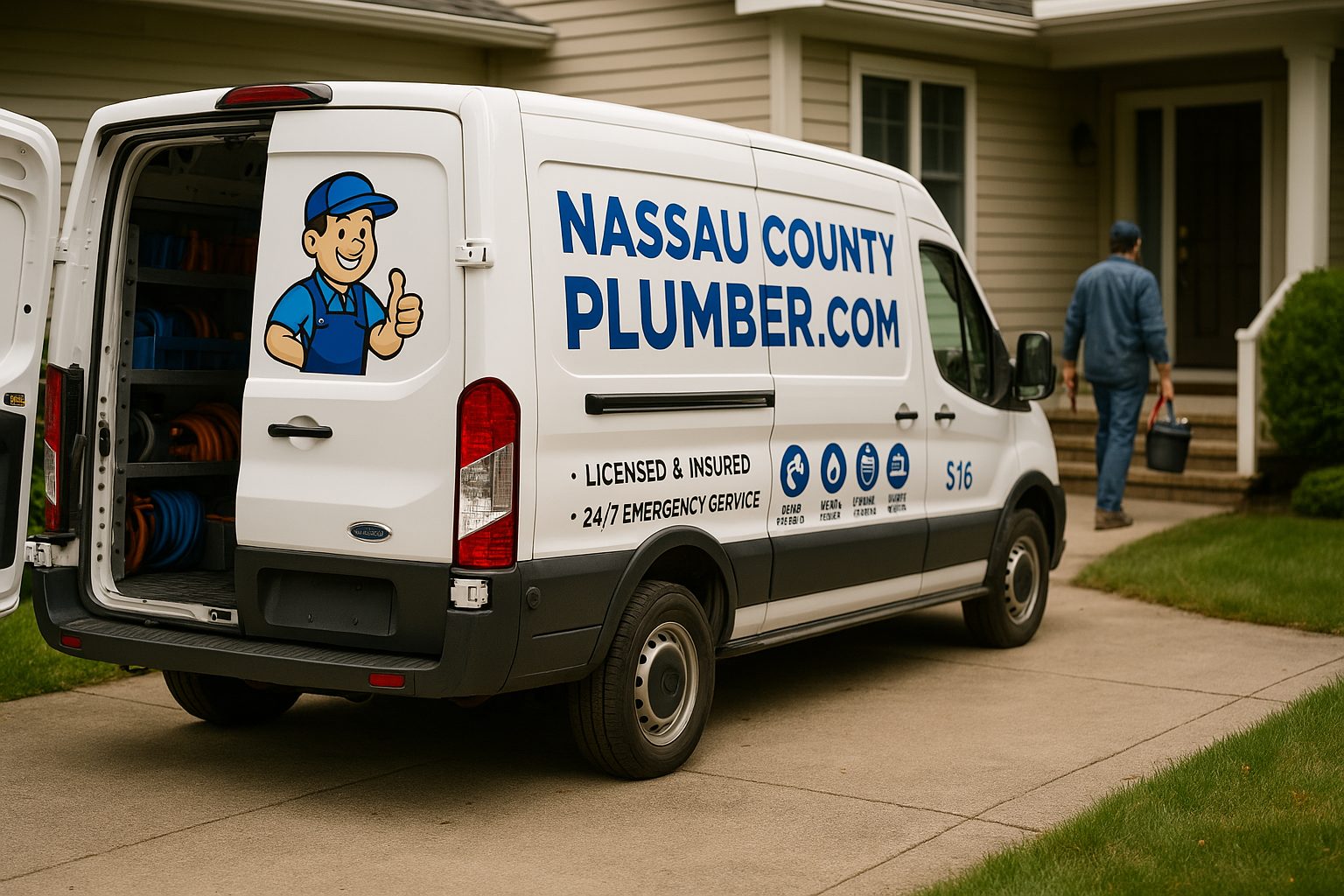 Nassau County Plumbing Service Van